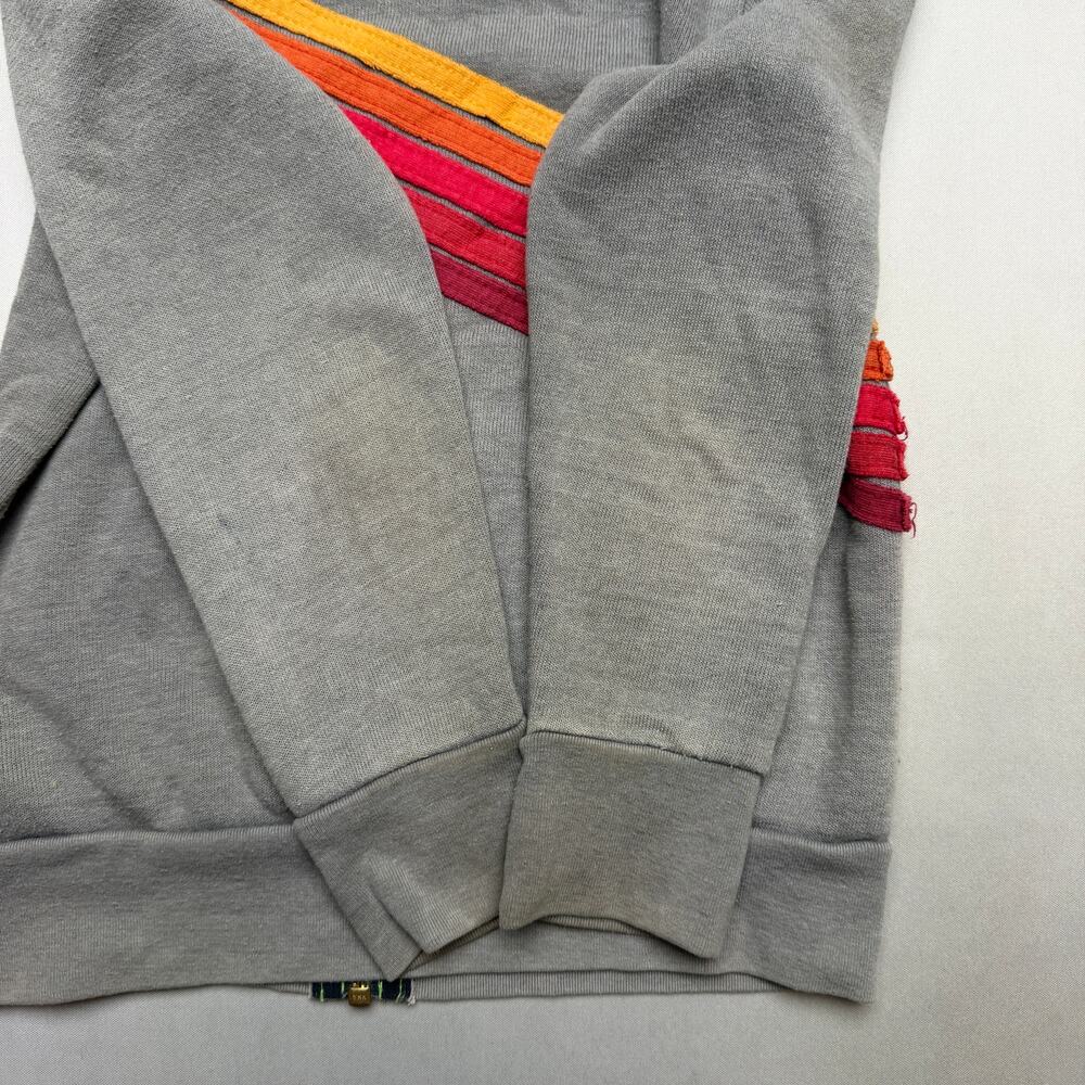 Aviator Nation Cross 5 Stripe Full Zip Hoodie Youth Kids 4 Retro Loungewear USA - Picture 8 of 9